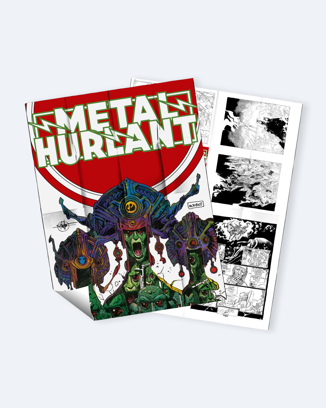 Exclusive Mœbius & Druillet Two-Sided Folding Poster