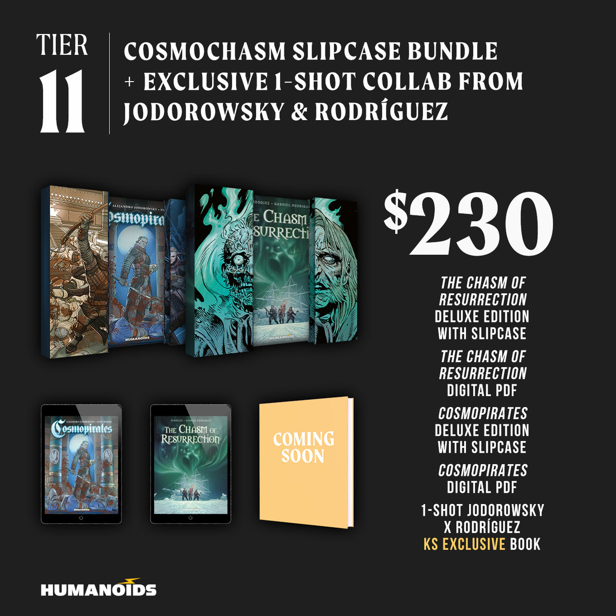 Tier 11 - both DELUXE SLIPCASE EDITION + 1-SHOT KS EXCLUSIVE COMIC